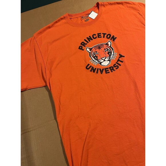 Princeton University Tigers NCAA Ivy League Short Sleeve Champion T-Shirt Tee XL - Picture 3 of 7
